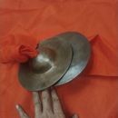 19公分小京镲手工青铜镲川镲小帽钹锣鼓镲黑镲阴阳铰子