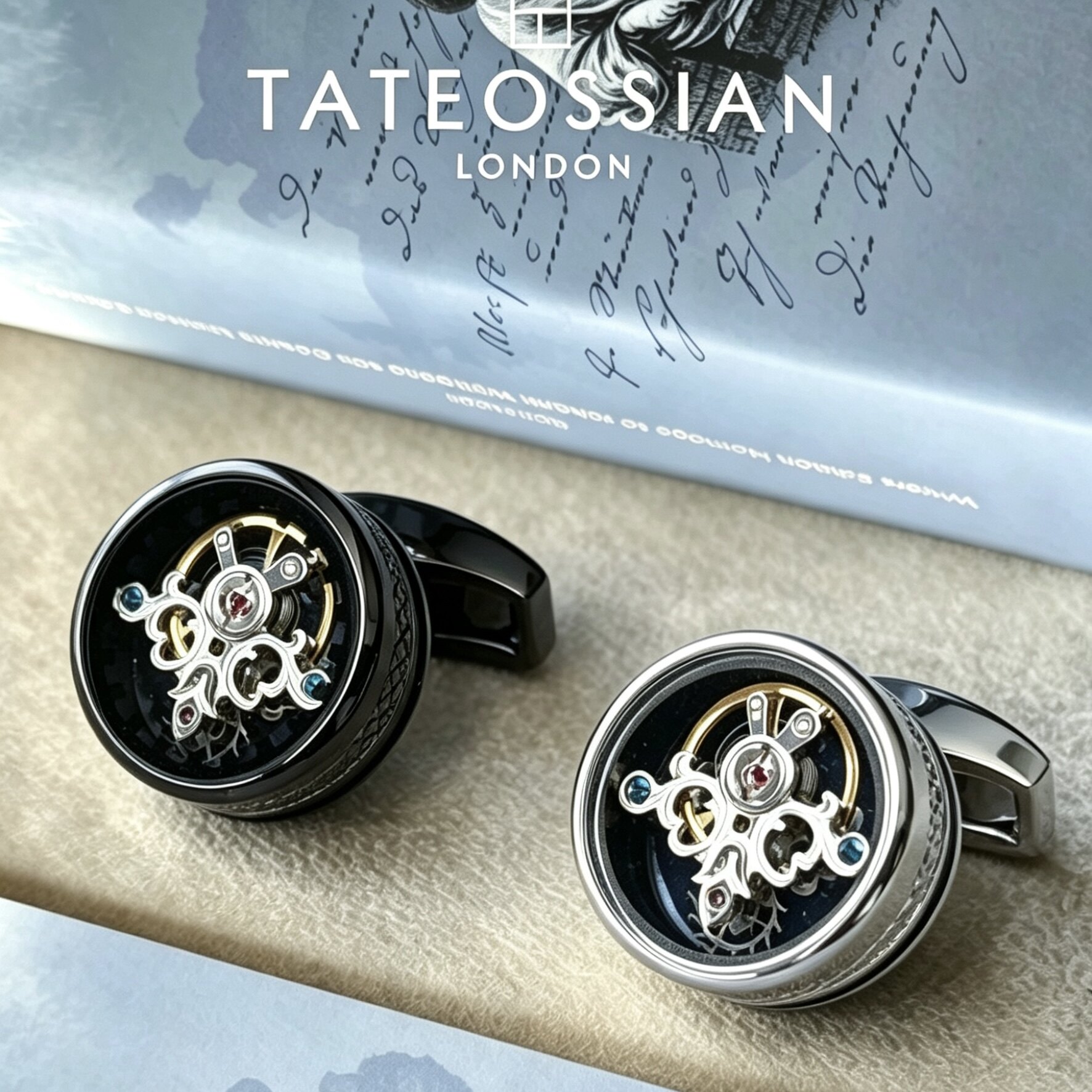 北京闪Tateossian陀飞轮袖扣送礼