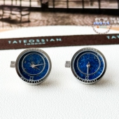 现货英国TateossianRT大本钟青金宝石石英表袖 扣男士 商务生日礼物