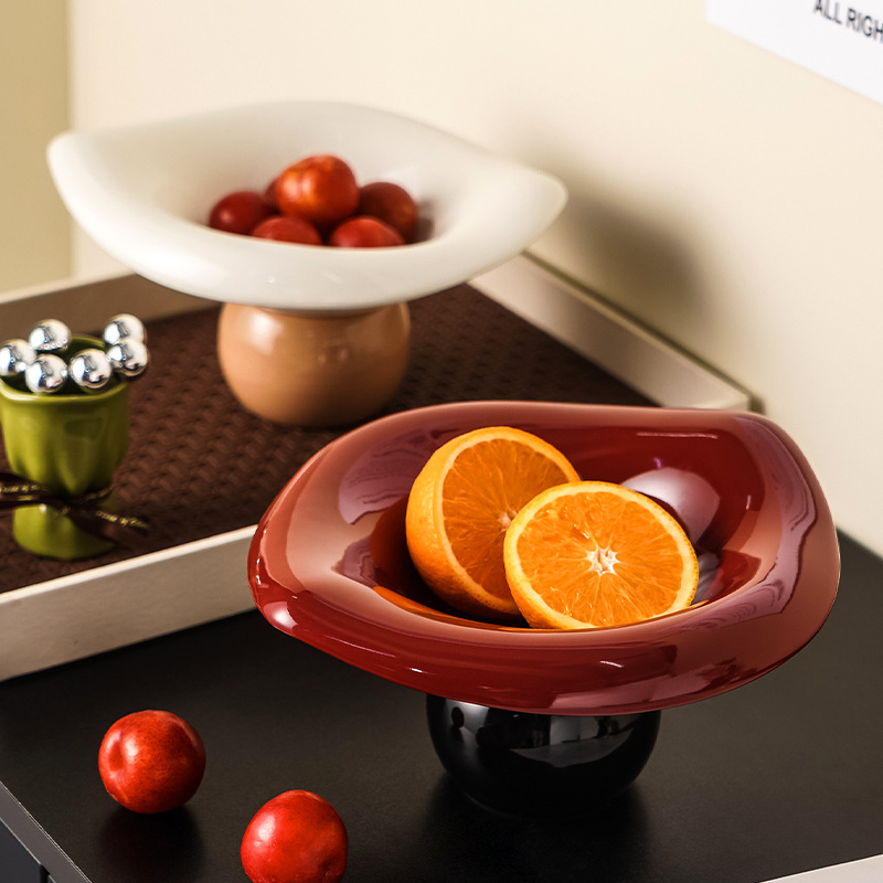 新款高端轻奢水果盘茶几果盘摆件