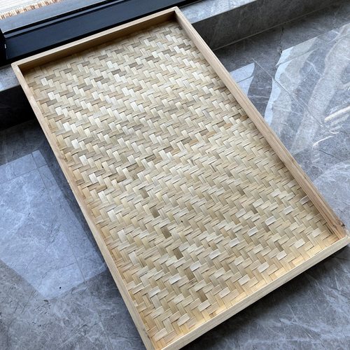 方形竹编簸箕家用晾晒簸箕收纳盘