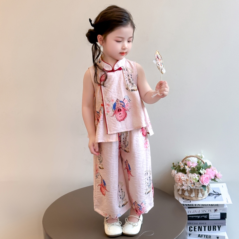 女童新中式国风套装2025