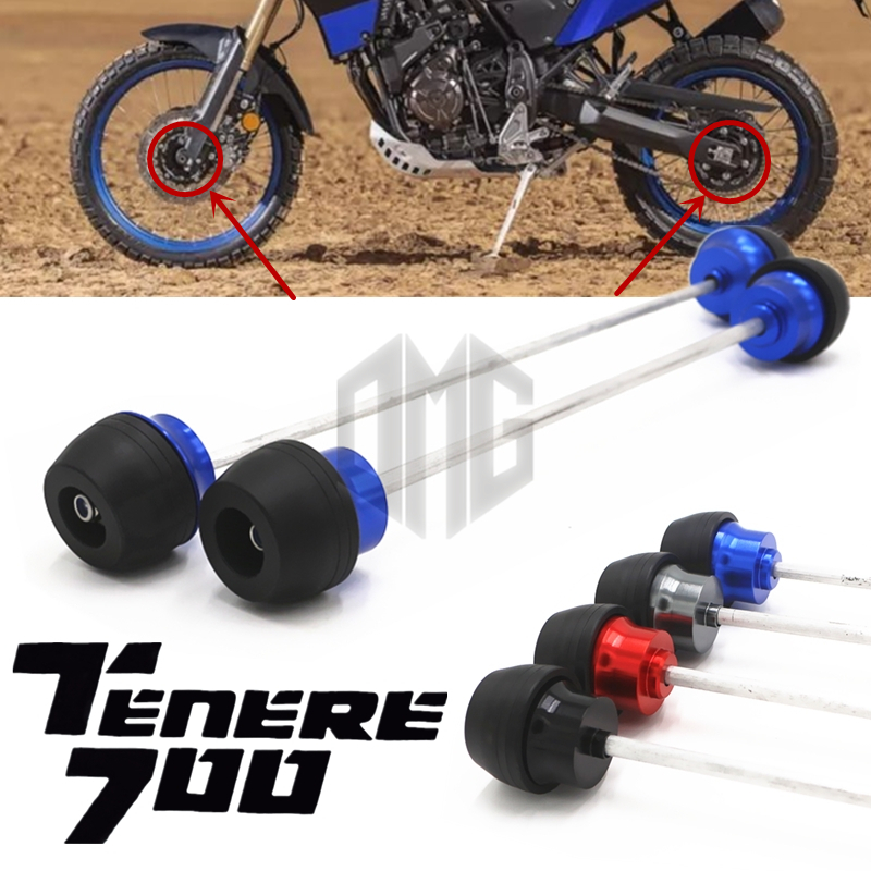 适用雅马哈Tenere700 XTZ700 T700改装前后轮防摔球减震保护胶块