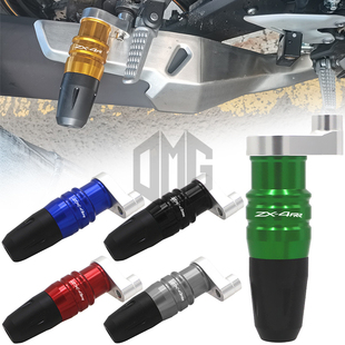 适用于川崎ZX-4R ZX4RR改装排气管防摔球铝合金保护杆保险杠胶棒