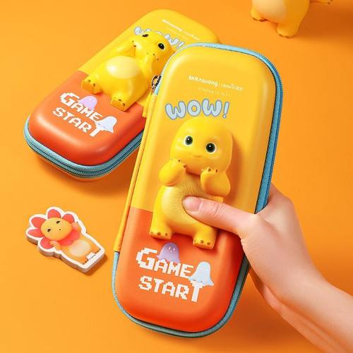 奶龙笔袋文具盒铅笔盒文具袋小学初中大容量多功能简约收纳包