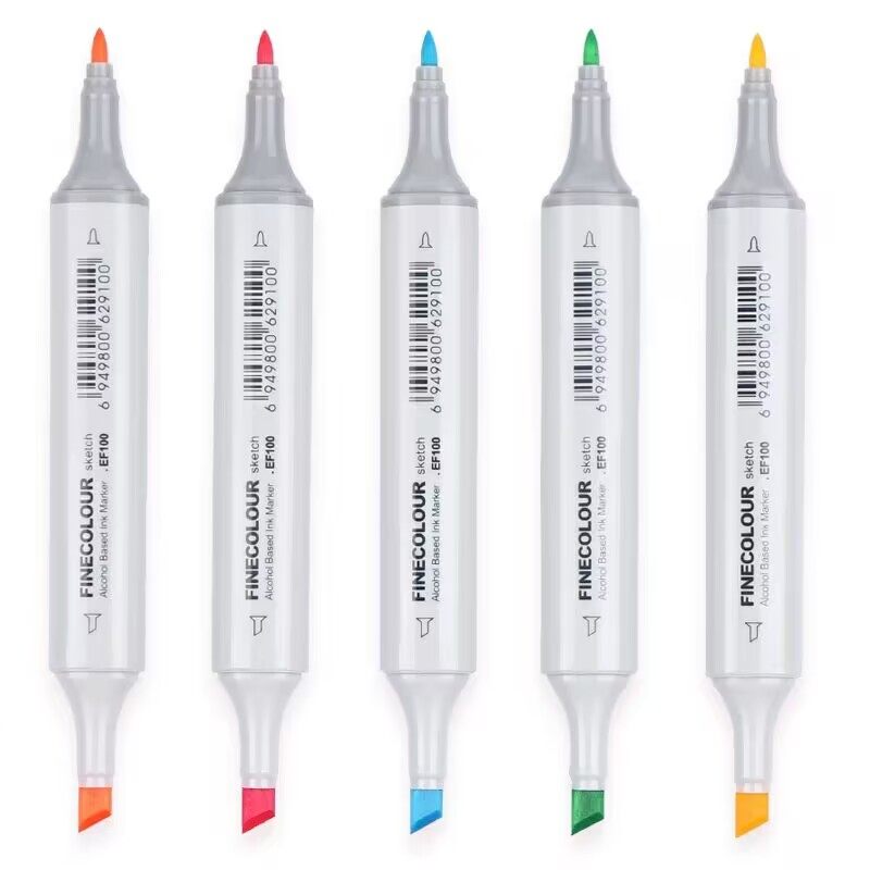 法卡勒马克笔一代酒精油性双头马克笔学生手绘马克笔套装单支黑色