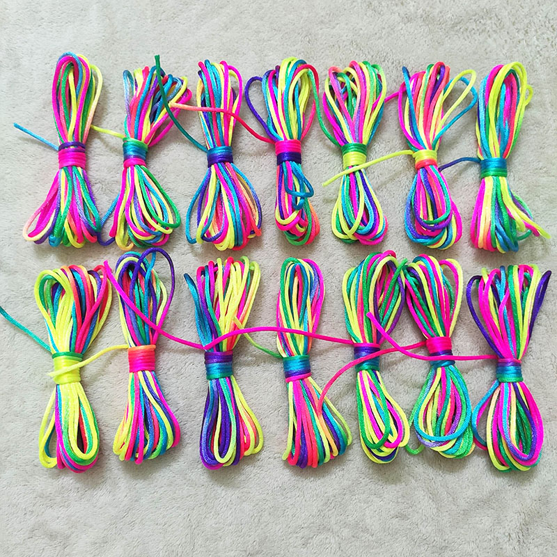 七彩绳五彩绳子diy饰品配件手链