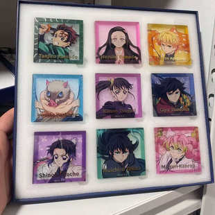 鬼灭之刃联动瑞X联名周边炭治郎善逸富冈义勇立牌冰箱贴纪念收藏