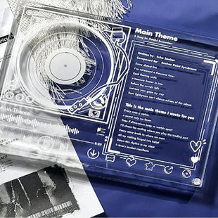 新款 饰谷美 主题曲系列吧唧砖58MM创意谷子自制亚克力收纳吧唧装