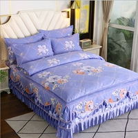 Тихий прослушивание цветочнико-голубо