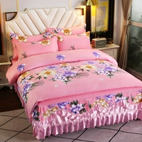 Четыре кусочка из четырех -двойственная юбка для кровати на брокколи