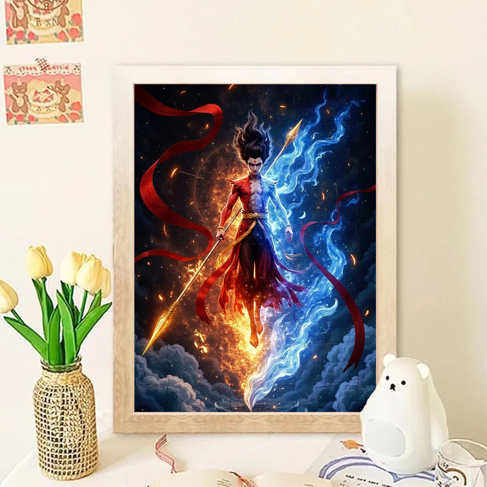 哪吒新款2026新年冬日木质带框拼图1000片解压高颜值玩具定制礼物,模玩/动漫/周边/娃圈三坑/桌游,动漫挂件/文具,淘宝优惠券,粉丝福利购,淘宝优惠卷