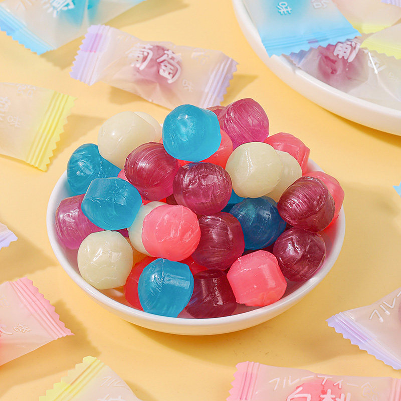 日式白桃果汁水果糖多口味清凉硬糖休闲零食结婚喜庆糖果散装批发