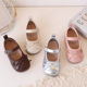 真皮女童公主鞋 复古玛丽珍儿童豆豆鞋 2025春秋季 蝴蝶结小女孩单鞋