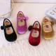 洋气女孩鞋 韩版 丝绒儿童鞋 加绒浅口宝宝棉鞋 女童公主鞋 2025秋冬季