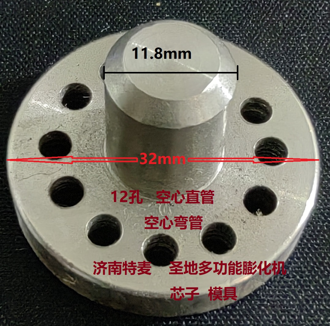 温岭通用多功能膨化机芯子模具圣地爆米花机模具12孔芯子堵头