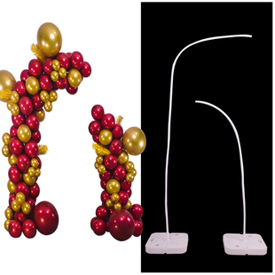 户外拱门气球链支架子4S店商场开业周年店庆门口立柱布置婚礼装饰