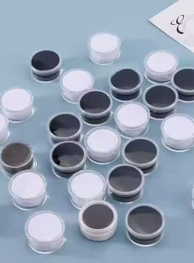 塑料3cm圆形亚克力透明戒面盒裸