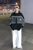 2024春新款港风大码反光条夹克棋盘格牛仔外套JK18P852263，男装夹克，星座226-3