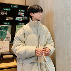 2023新款高品质PU皮棉衣港风罗文立领双口袋外套MY112-P165限238
