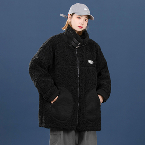 2020冬中性休闲情侣皮毛一体加厚外套棉衣棉服226-3-p125-6631图片