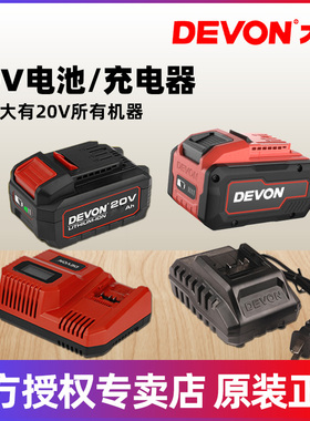 大有20V锂电池标充闪充充电器适配2903/5401/5733等电动工具5150