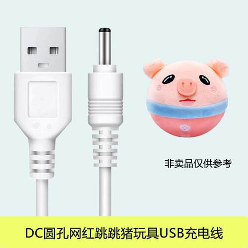 儿童网红跳跳猪婴儿玩具跳跳球小孩宝宝蹦蹦球充电器线5V