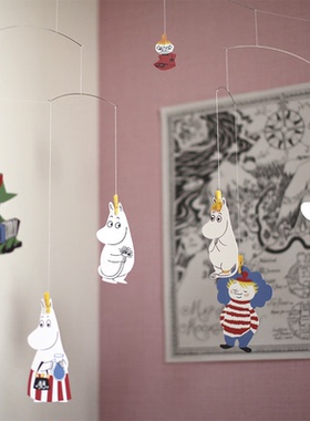 丹麦Flensted Mobiles 姆明moomin吊饰主厨卡通动态平衡挂饰正品