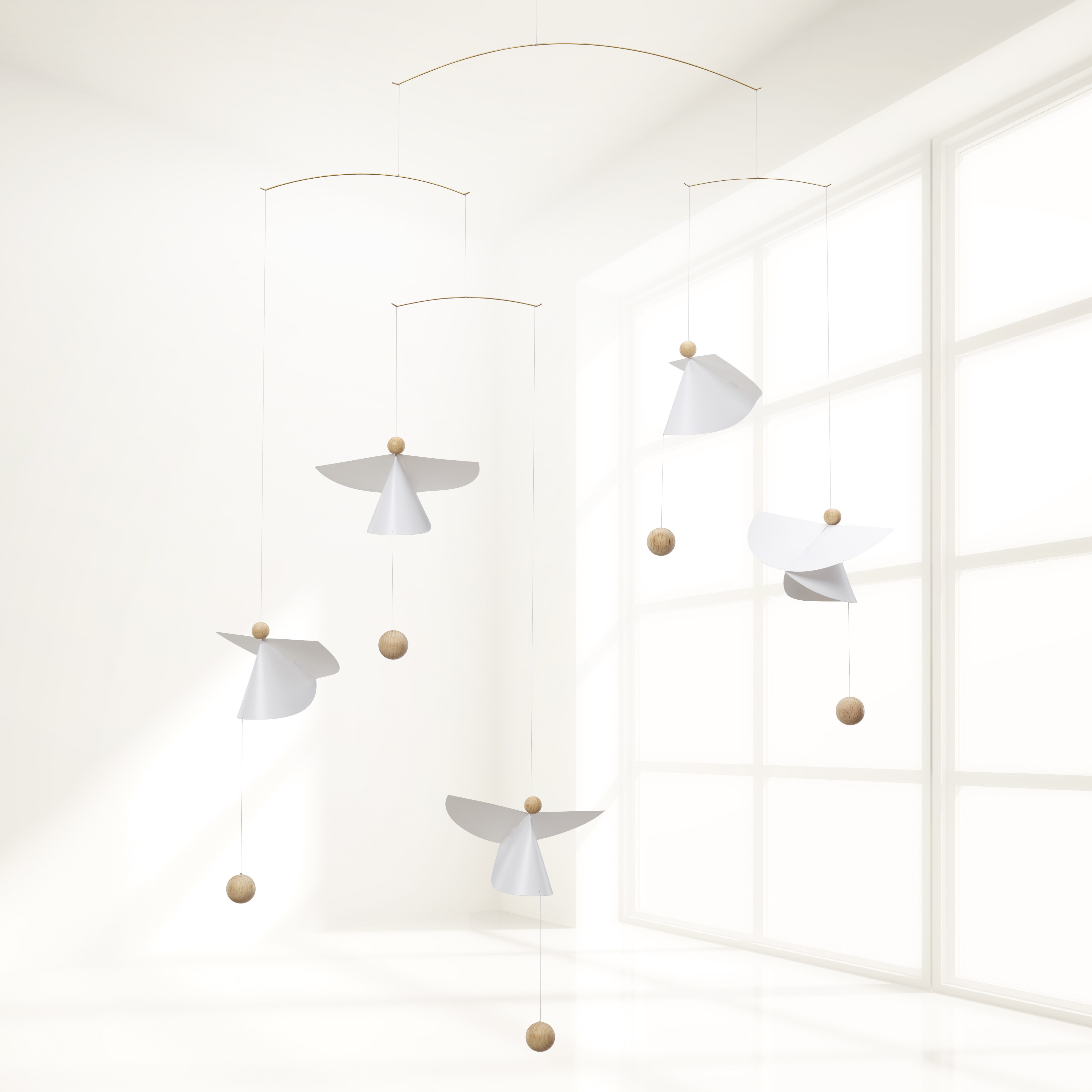 丹麦Flensted Mobiles 守护天使幸运挂饰平衡空中创意吊饰北欧