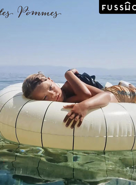 丹麦Petites Pommes 游泳圈90cm120cm成人大童充气沙滩玩水复古