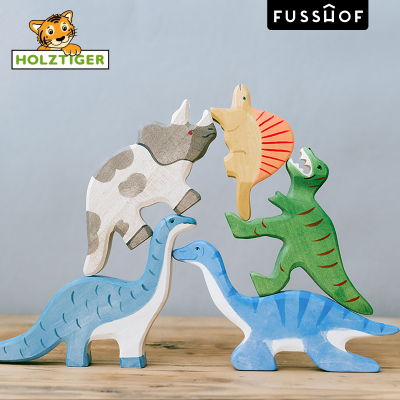 Holztiger海洋动物儿童积木玩具