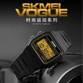 时刻美时尚 运动手表防水多功能男士 手表学生电子表女士腕表超薄潮