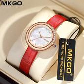 陌佧高腕表学生花朵图案雕花高级感小众轻奢镶钻珠宝女士皮带手表