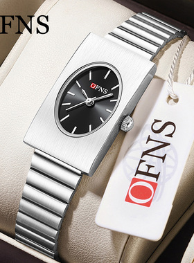 OFNS新品手表小巧学生商务石英女士腕表方形简约时尚超薄手链防水