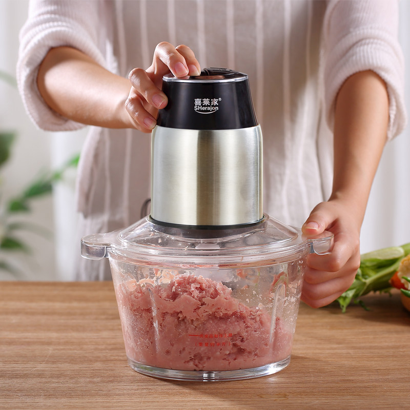 喜莱家电动绞肉机家用多功能搅拌剁馅菜碎肉打蒜泥辣椒不锈钢小型|ruв категории кухонные приборы, Другие кухонные приборы, мясо/фарш машина - от Buy2taobao.com для оказания профессиональной услуги покупки агента Taobao