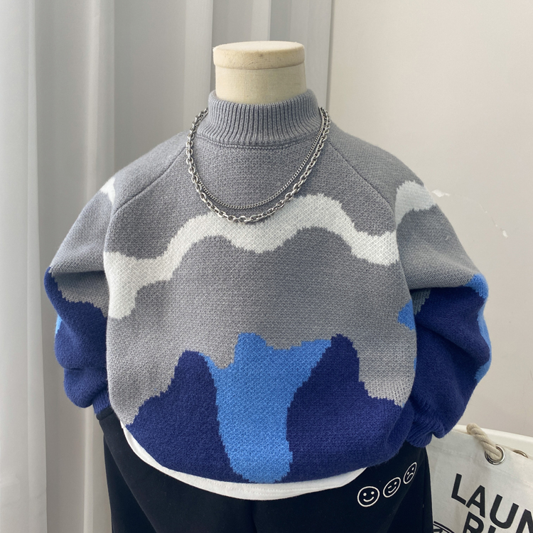 时尚男童毛衣秋冬中厚