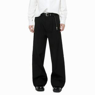 轧戏代旭马思超肖稚宇陈星旭同款立体剪裁双褶A字型百搭休闲长裤