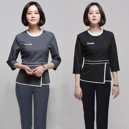 韩版整形美容院纹绣护肤工作服女
