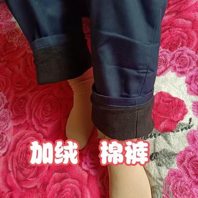 黑色小个子加绒加厚皮裤