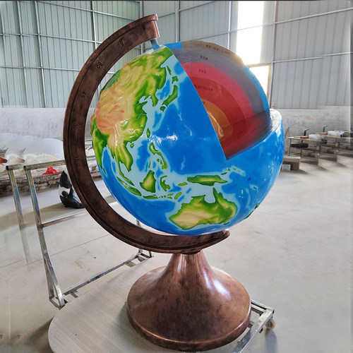 校园玻璃钢仿真专用地球内部构核地幔地壳板块纯手工模型教学地理 - 封面