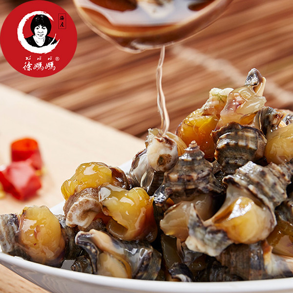 宁波特产水产鲜活腌制即食海螺无沙熟食辣螺下饭菜螺酱罐装230g