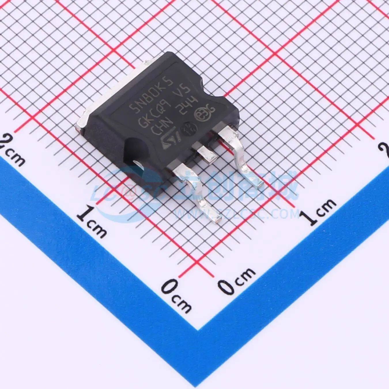 STB5N80K5 D2PAK 场效应管(MOSFET) ST(意法半导体)全新原装 电子