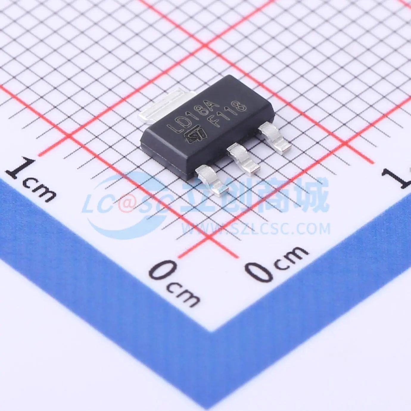 LD1117AS18TR SOT-223-3 线性稳压器(LDO) ST(意法半导体)全新原