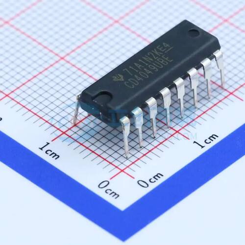 CD4049UBE DIP-16 反相器 TI全新正品原装 电子元件配单