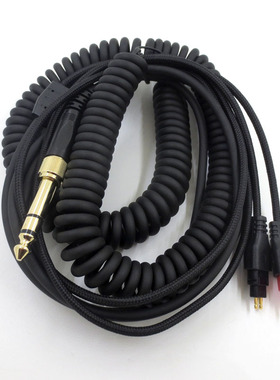 适用于森海HD660s HD650 HD600 HD580耳机线音频线6.35插头弹簧线