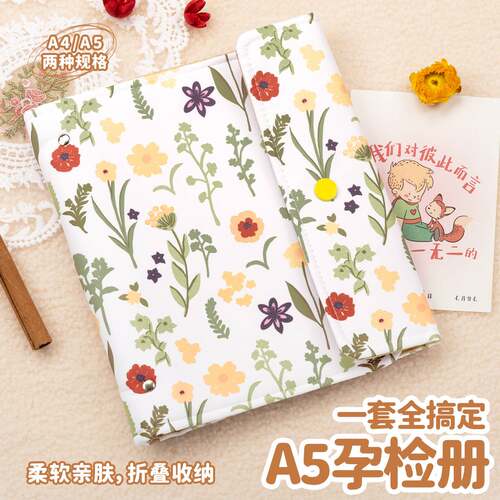 孕检收纳册孕妈妈孕妇报告单b超建档手册本产检包活页单子资料记