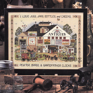 2025杂志款法国DMC十字绣DIY美式乡村小镇农场风景自己绣saga