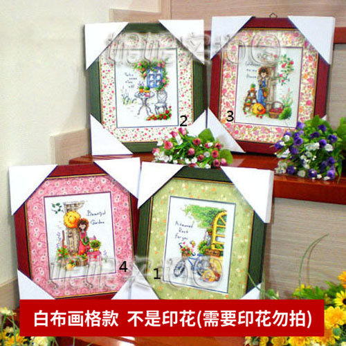 2022特dmc十字绣diy手工材料包甜蜜花园卡通韩式情侣纯棉简单小幅