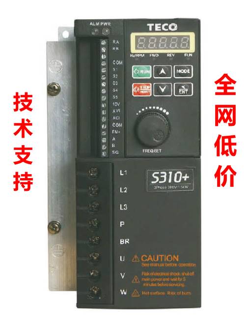 全新正品台安频器TECO东元S310+-401-H3BCD 0.75KW 380V