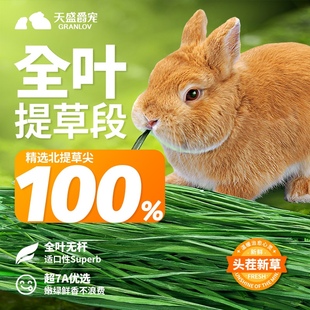 (全叶)新北提摩西草段烘干无杆纯叶适口兔子豚鼠龙猫超7A绿草料
